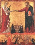 Barna da Siena The Mystical Marriage of Saint Catherine sds Sweden oil painting artist